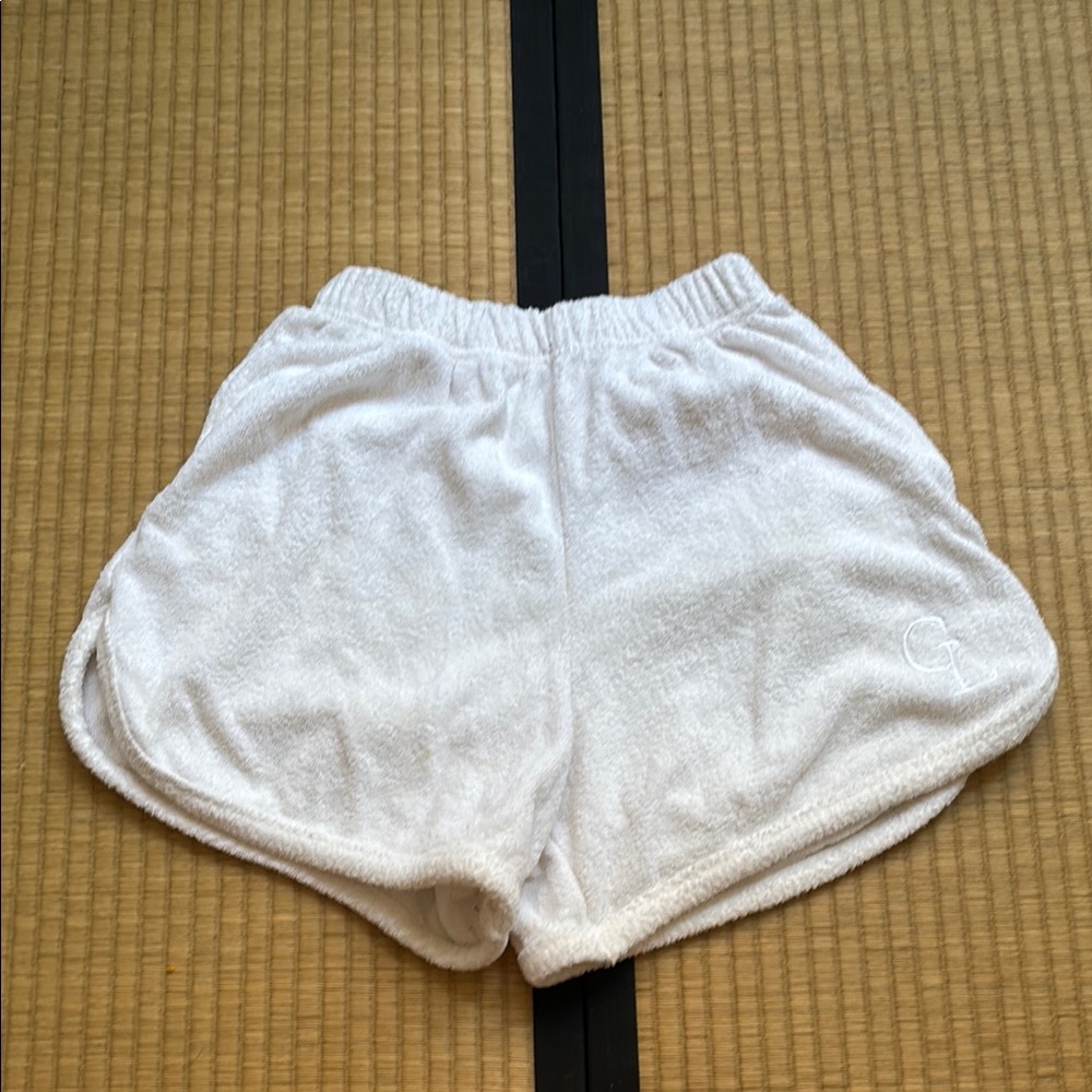 White Terry Cloth Women's Shorts